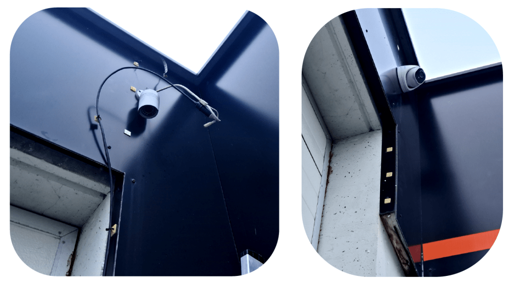 Before and after, hidde cable and connection.